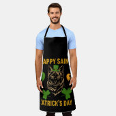 Tablier Cat St. Patrick's Day pour l'Amoureux des chats (Porté)