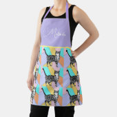 Tablier Cat Tabby Motif Pastel Chats Femme Apron (Insitu)