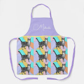 Tablier Cat Tabby Motif Pastel Chats Femme Apron (Recto)
