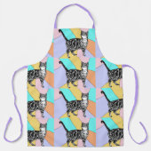 Tablier Cat Tabby Motif Pastel Chats Femme Apron (Recto)