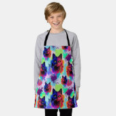 Tablier Cat Trippy Psychedelic Pop Art (Porté)
