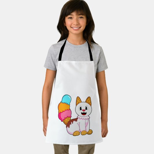 Tablier Cat with popsicle (Insitu)