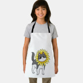 Tablier Cat with sunflower (Insitu)