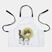 Tablier Cat with sunflower (Recto)
