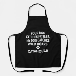 Tablier Catahoula Leopard Chien Catch Frisbee I Go Chasse