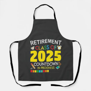 Tablier Catégorie de retraite du compte à rebours 2025 en