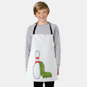 Tablier caterpillar at bowling with bowling pin (Porté)