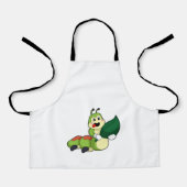 Tablier Caterpillar avec feuille (Recto)