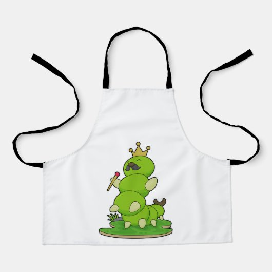 Tablier Caterpillar en roi avec Couronne (Recto)