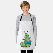 Tablier Caterpillar Nerd avec livre et lunettes (Porté)