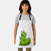 Tablier Caterpillar Nerd avec lunettes et livre (Insitu)