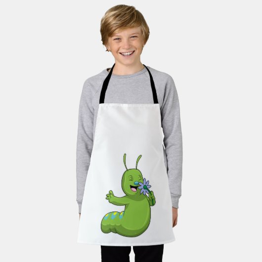 Tablier Caterpillar with Flower (Porté)