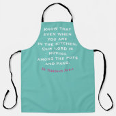 Tablier Catholique Saint Quote Apron (Recto)