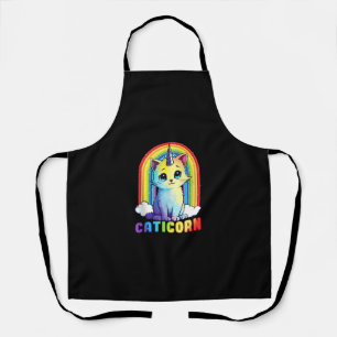 Tablier Caticorn mignon chat licorne drôle design pour Fem