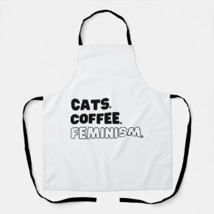 Tablier Cats Café Féminisme
