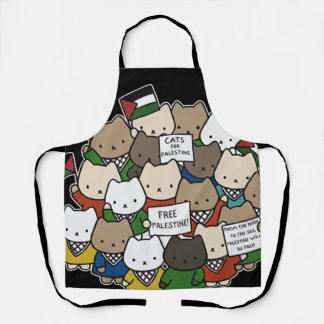 Tablier Cats for Palestine – Kawaii Cats for Justice