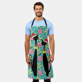 Tablier Cats modernes du milieu du siècle rétro Cats Noël (Porté)