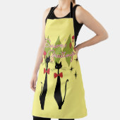 Tablier Cats modernes du milieu du siècle rétro Noël (Insitu)