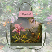 Tablier Cattelya Orchidée Brésilienne Colibri Monogramme