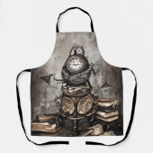 Tablier Cauldron à vapeur orné | Spellbooks et horloges (Recto)