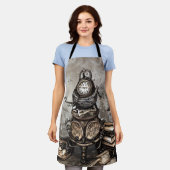 Tablier Cauldron à vapeur orné | Spellbooks et horloges (Porté)