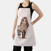 Tablier Caution adorable mère et fille (5) (Insitu)