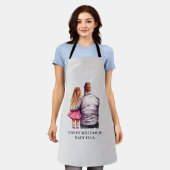 Tablier Caution père et fille (10) (Porté)