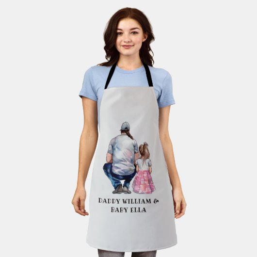 Tablier Caution père et fille (8) (Porté)