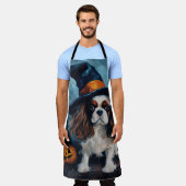 Tablier Cavalier King Citrouilles Halloween effrayant (Porté)