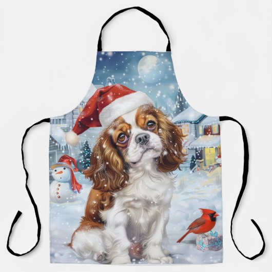 Tablier Cavalier King Winter Wonderland Noël Joie (Recto)