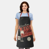 Tablier Cave à vin personnalisée Bouteille Salle de dégust (Porté)