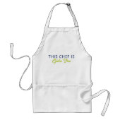 Tablier Ce Chef Est Sans Gluten Moderne Simple (Devant)