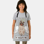 Tablier Ce n'était pas moi ange carlin drôle de citation (Insitu)