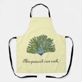 Tablier Ce paon peut cuisiner (Recto)