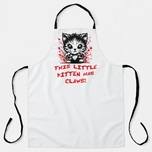 Tablier Ce petit chaton a des griffes (Recto)