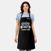 Tablier Ce que ressemble un chef génial à des femmes (Porté)