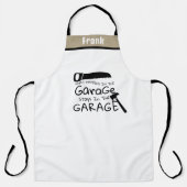 Tablier "Ce qui se passe dans le garage" drôle Handyman Ap (Recto)