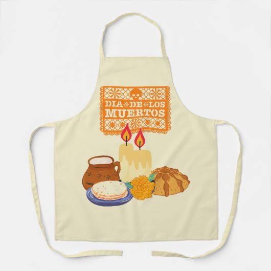 Tablier Célébration de Dia De Los Muertos (Recto)
