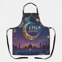 Célébration de l'Aïd al-Adha Lune Étoiles d'Or