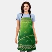 Tablier Célèbres et Feuilles verts (Porté)