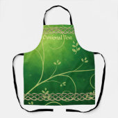 Tablier Célèbres et Feuilles verts (Recto)
