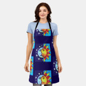 Tablier Céleste Sun Moon années 90 Artsy Motif (Porté)