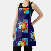 Tablier Céleste Sun Moon années 90 Artsy Motif (Insitu)