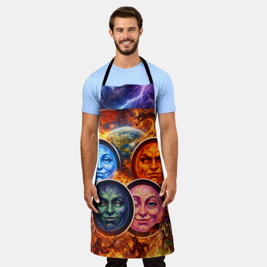 Tablier Celestial chaos fantasy ritual Gothic elemental ap (Porté)