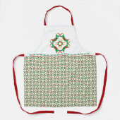 Tablier Celtic Christmas Holly Motif Wreath (Recto)