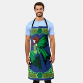 Tablier Celtic Knot Work Green Fairy (Porté)