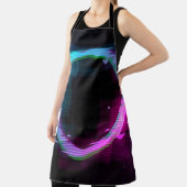 Tablier Cercle de jachère à ondes vapeur Synthwave avec b (Insitu)