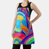 Tablier Cercles Abstraits colorés Peinture (Insitu)