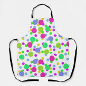 Tablier Cercles abstraits sans couture points de confettis (Recto)