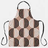 Tablier Cercles Brown géométriques Conception transparente (Recto)